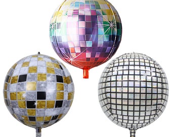 4D Disco Sphere 22" inch Orb Round Helium Balloon