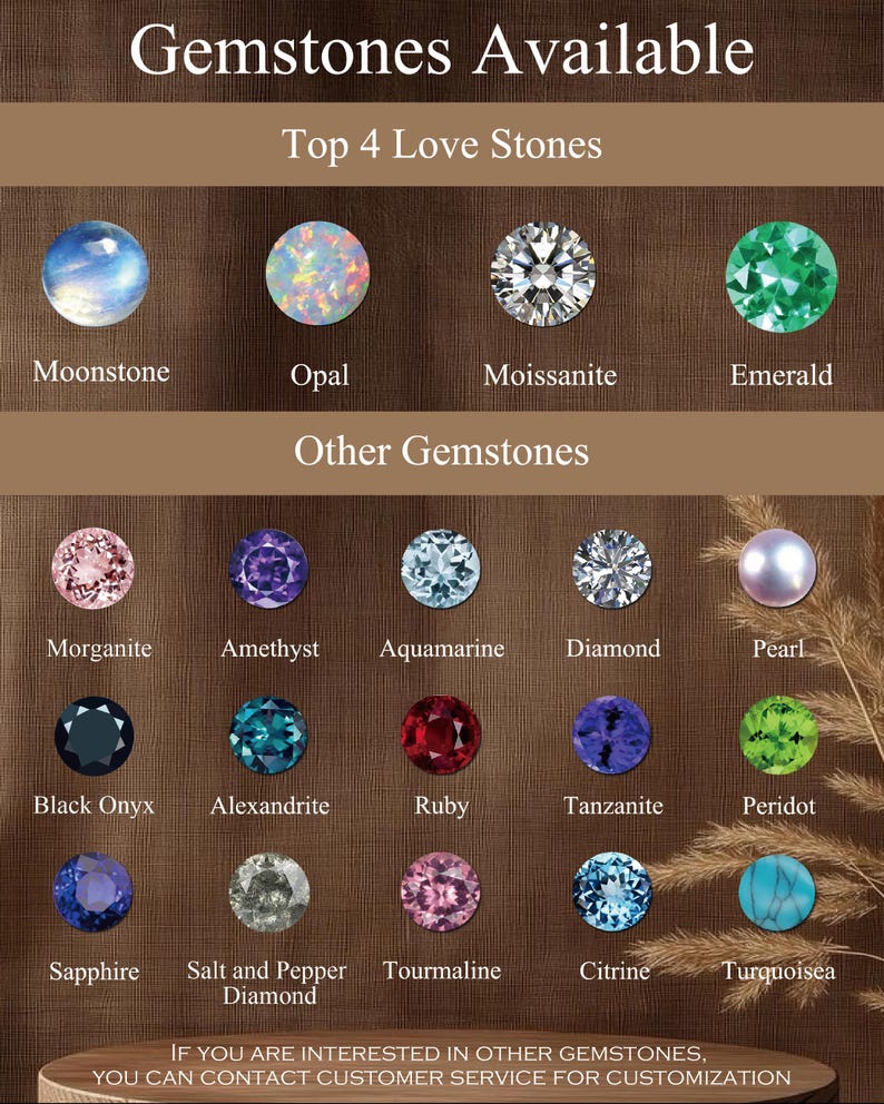 gemstones available in different colors and sizes