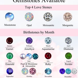 gemstones available in the top 4 love stones