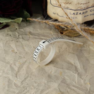 Reusable Ring Sizer Finger Ring Sizing Measuring Tool Size Gauge Plastic US Ring Sizer Adjustable Finger Sizer Measure Your Finger At Home image 3