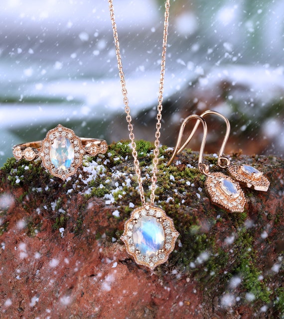 Antique moonstone shop earrings