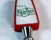 1980 39 s Here 39 s Sprite Post-Mix Post-Mix Soda Fountain Tap Handle Knob - Tombstone - Double-Sided