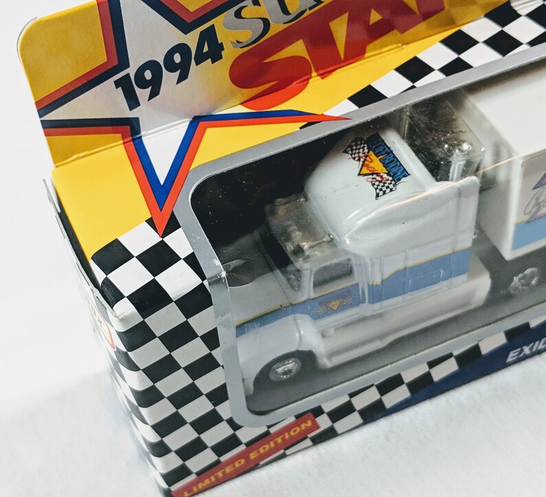 1994 Matchbox Super Star Transporters Exide Batteries Racing #7 NIP White Rose Collectibles Unopened Series Two Limited Edition