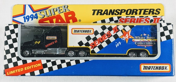1994 Matchbox Super Star Transporters Exide Batteries Racing #7 NIP White Rose Collectibles Unopened Series Two Limited Edition
