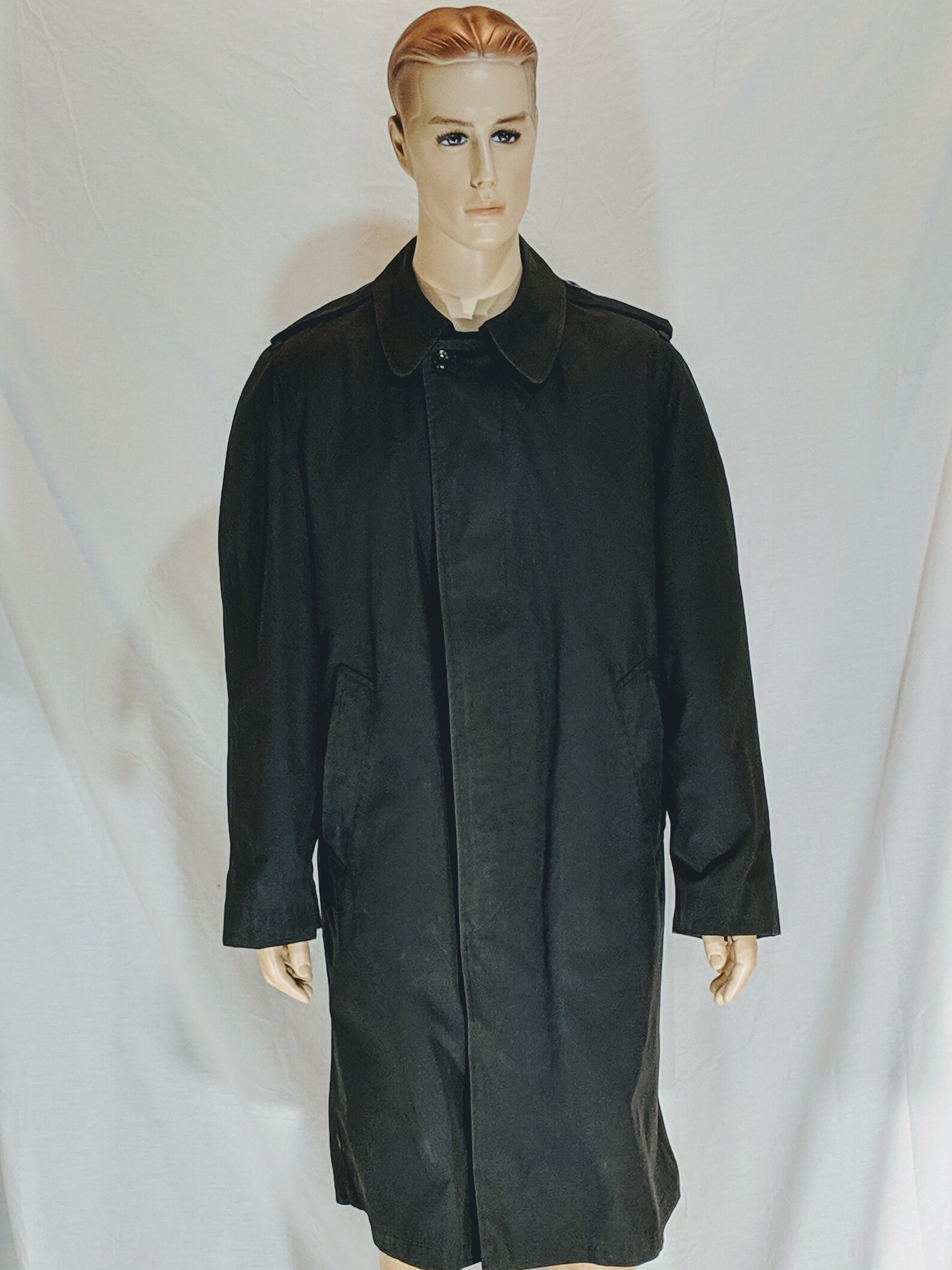 1979 Army Raincoat Men's Black With Removable Liner Etsy