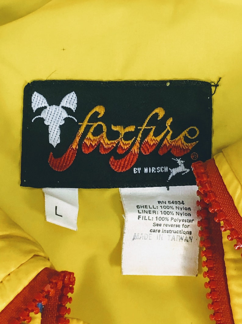L Size Large Vintage 1990/'s FoxFire by Hirsch Padded Ski Vest - Puffer Jacket
