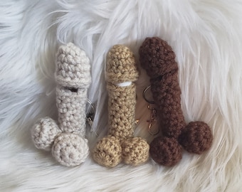 Crochet Chapstick Holder Keychain: Funny Gag Gift