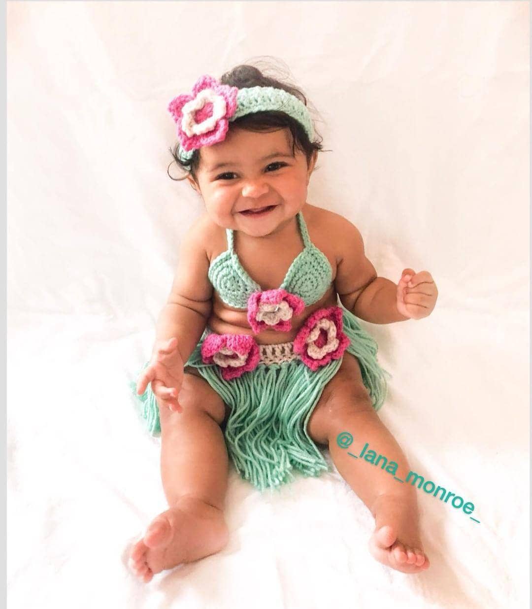 Moana Costume Crochet pattern Onlybaby Sizes (Instant Download) 