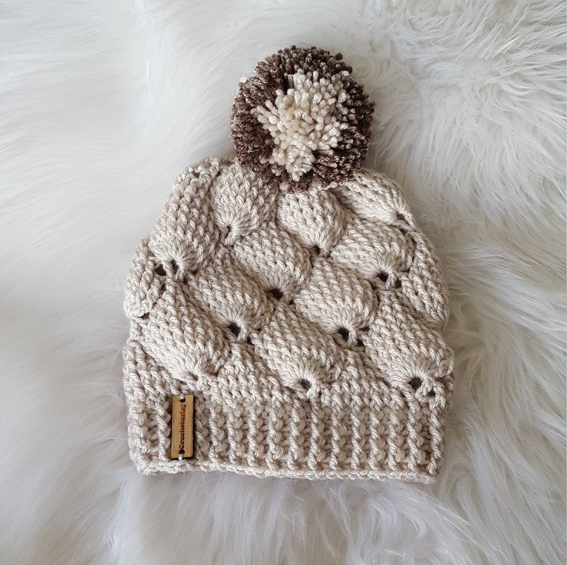 ladies slouch rose pink hat Women/'s crochet hat with faux fur pom pom Christmas gift warm fashion hat textured hat,birthday gift for her