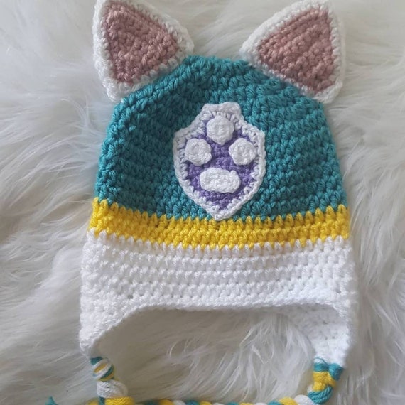 paw patrol hat, everest hat, paw patrol everest hat, everest beanie, everest costume, girl paw patrol hat, baby everest hat, paw patrol fan