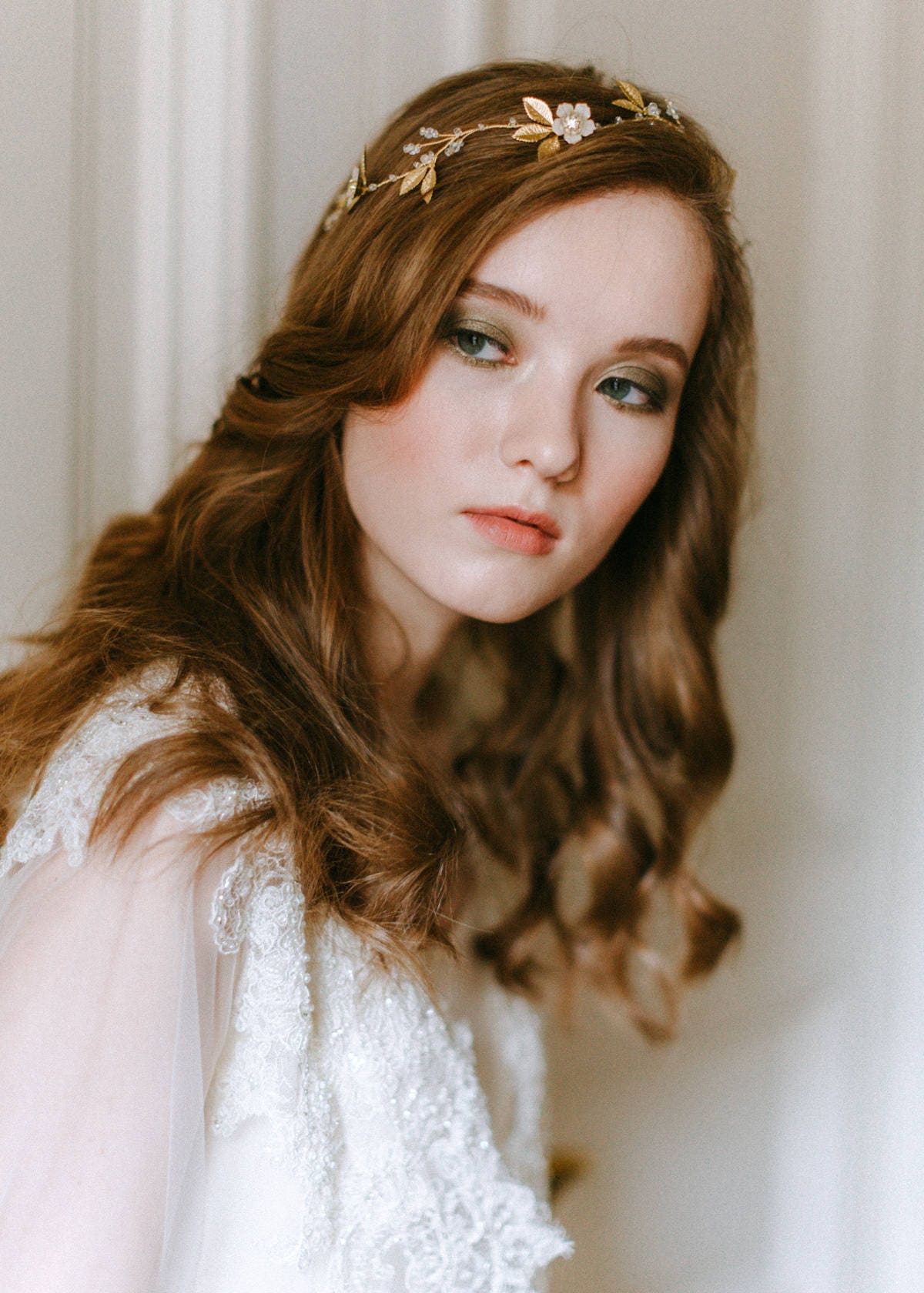 Bridal Headpiece Rustic Wedding Wreath Bridal Hair Vine Floral | Etsy