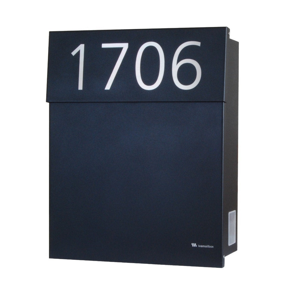 Modern Black Mailbox Etsy