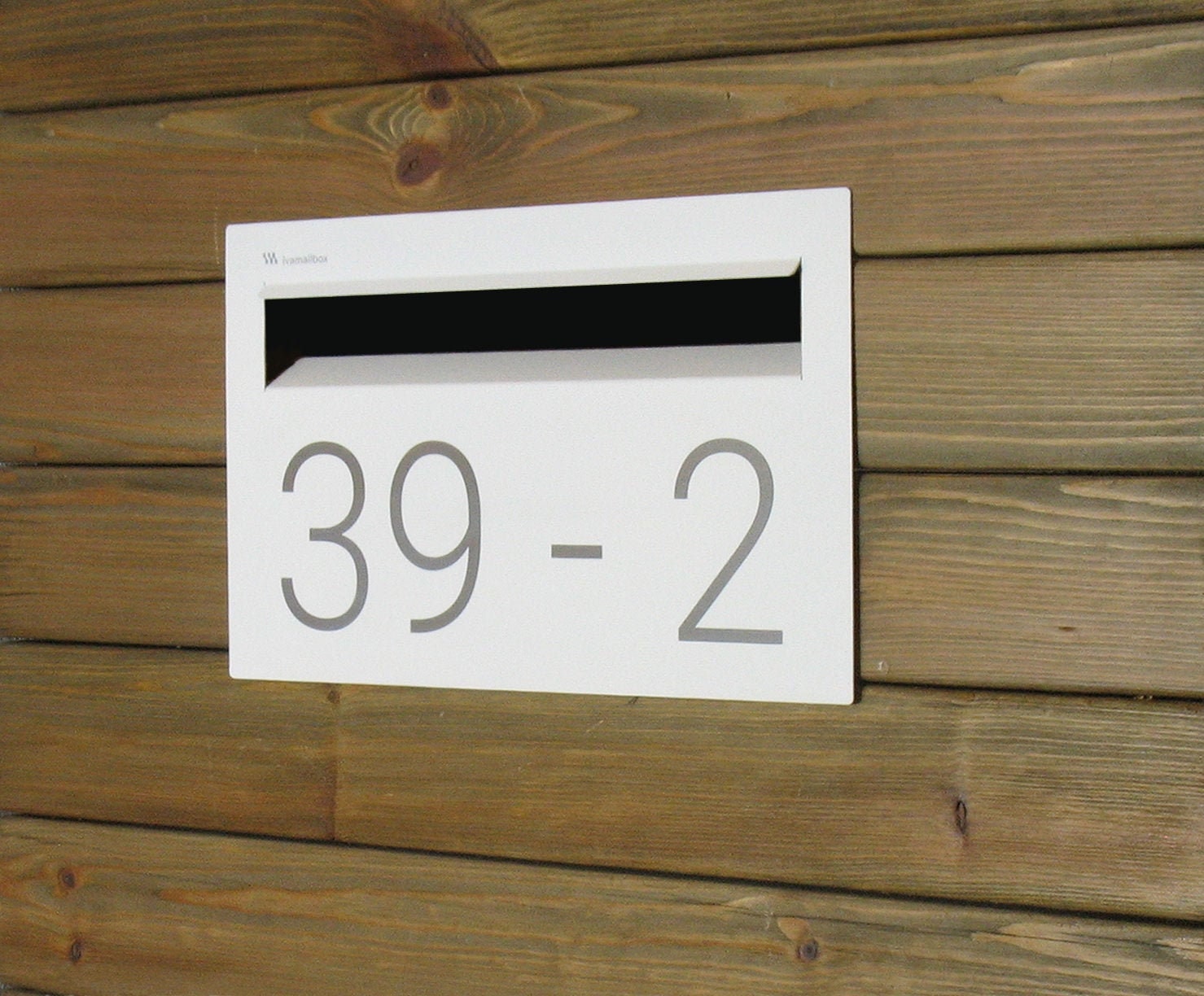 Fence Mounted Mailbox Modern Mailbox Address Numbers Etsy