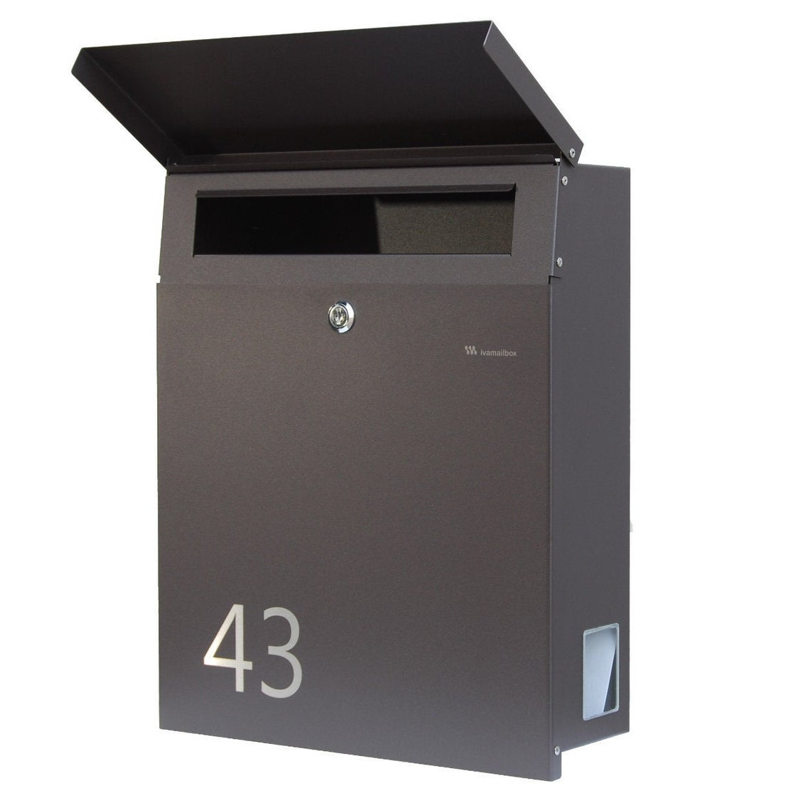 Modern Black Mailbox Etsy