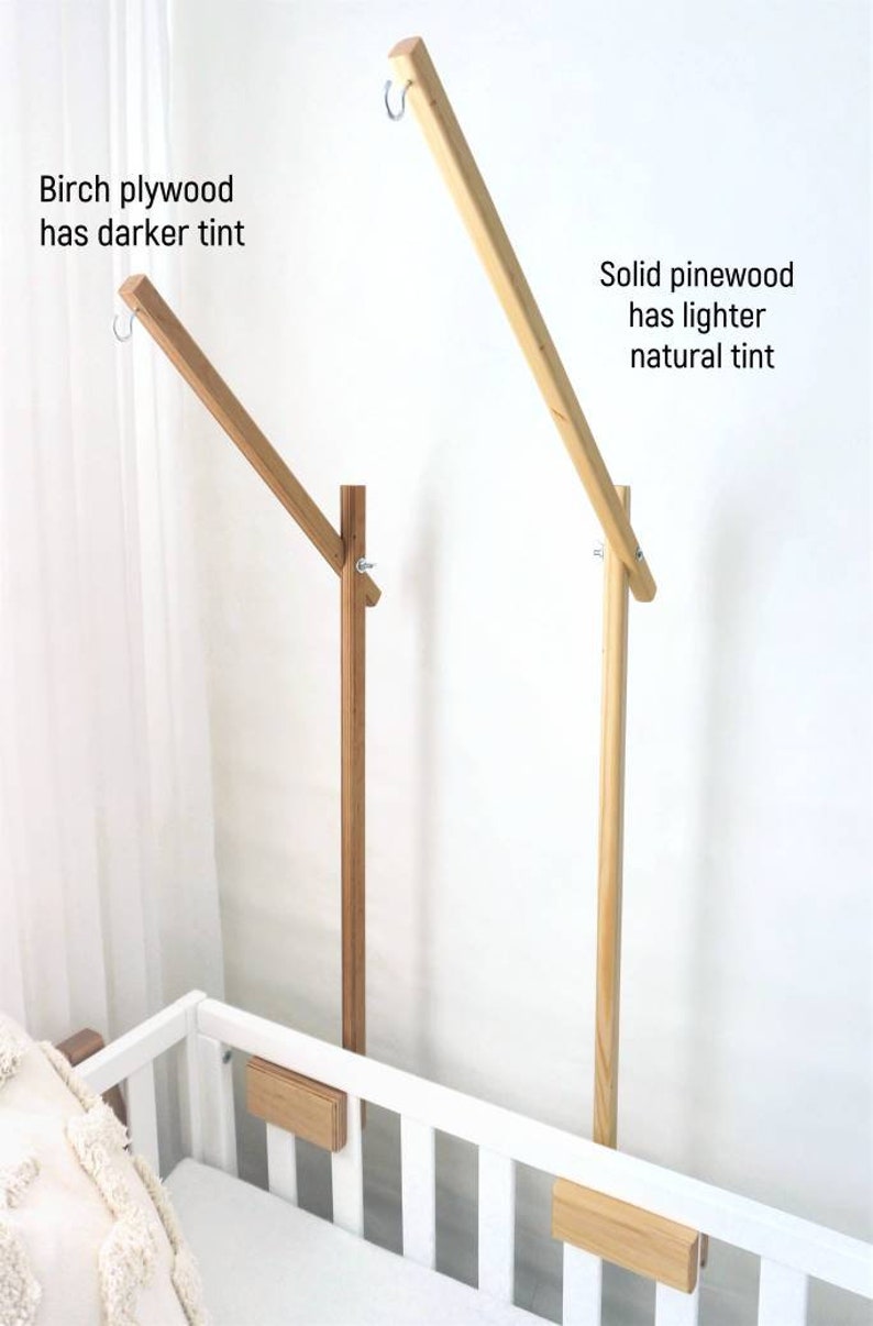 Baby Mobile Attachment Arm Wooden Baby Mobile Holder Baby Etsy