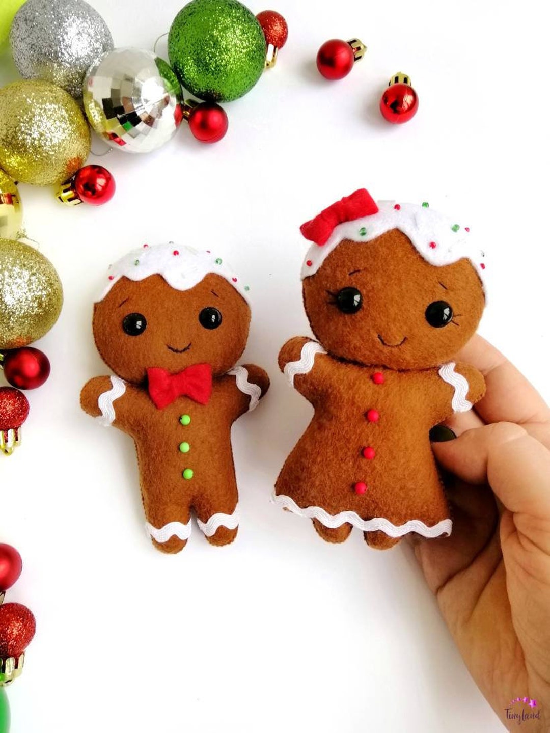 Gingerbread Man Christmas Ornaments Christmas Tree Decorations - Etsy
