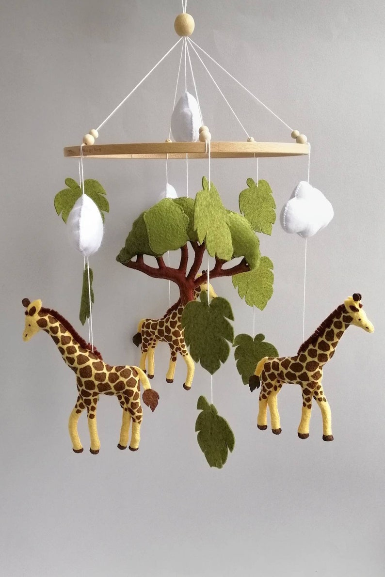 Safari Baby Mobile Giraffe Crib Mobile Etsy Hong Kong
