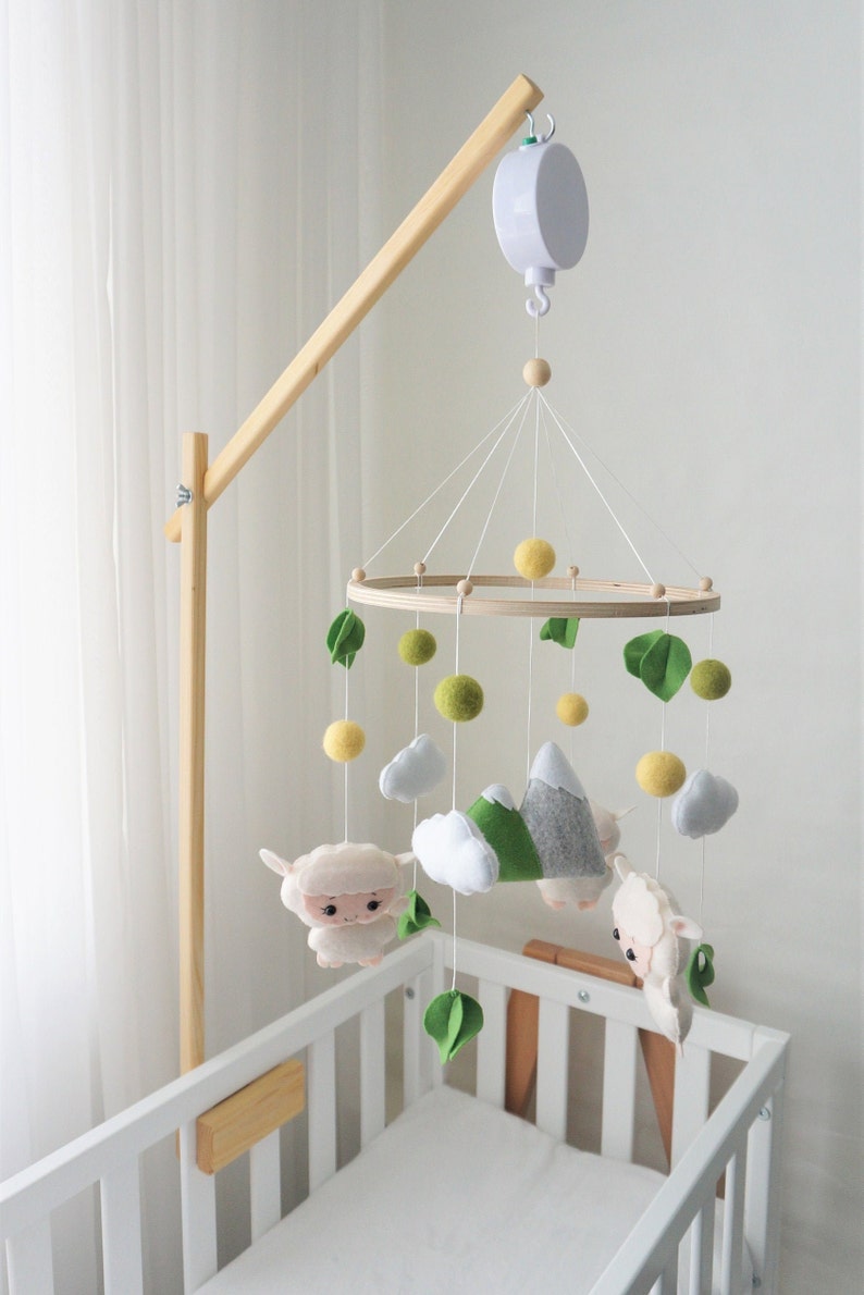 Baby Mobile Attachment Arm Wooden Baby Mobile Holder Baby Etsy