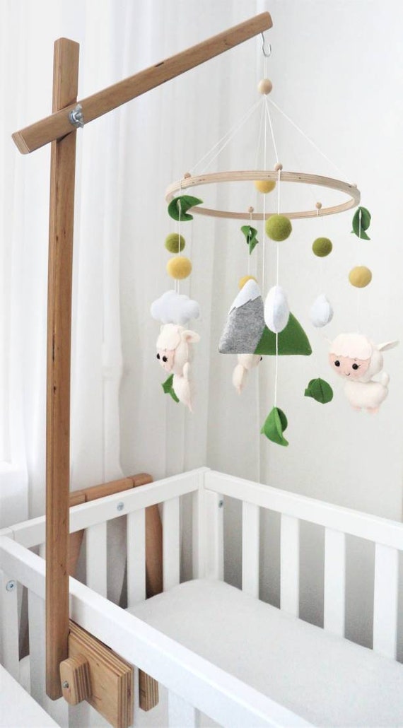 Baby Mobile Attachment Arm Wooden Baby Mobile Holder Baby Etsy
