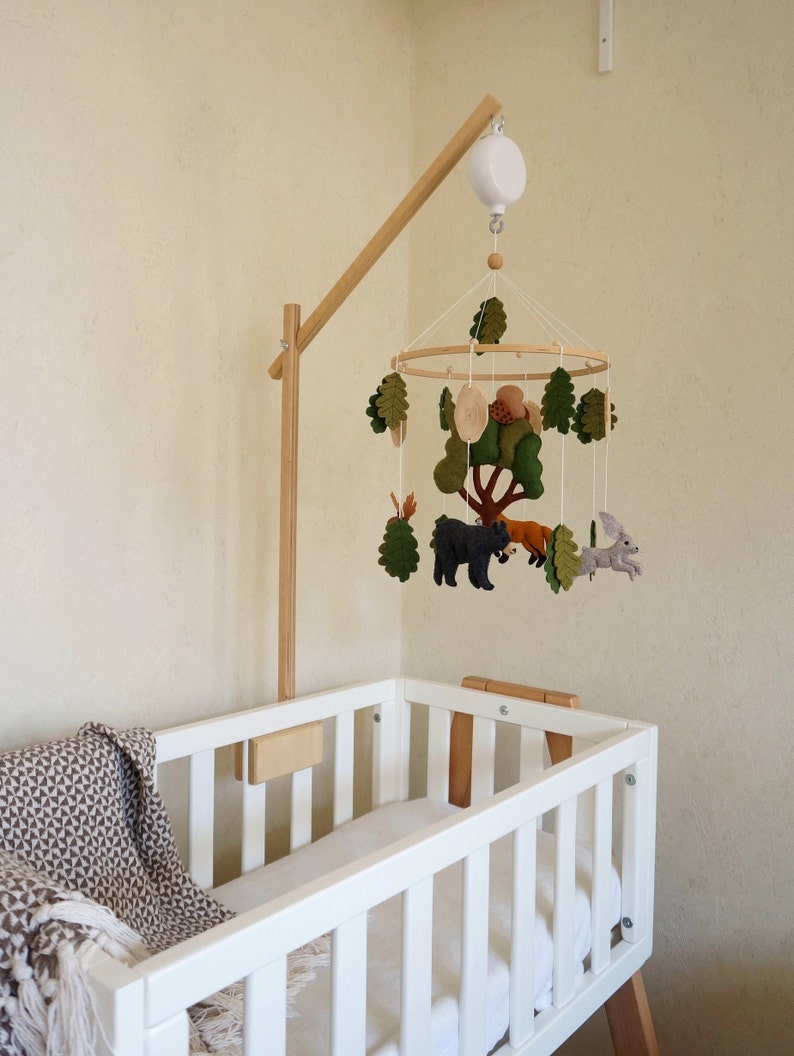 Baby Mobile Attachment Arm Wooden Baby Mobile Holder Baby Etsy