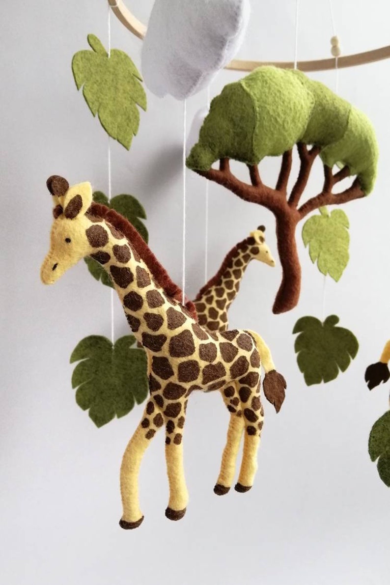 Safari Baby Mobile Giraffe Crib Mobile Etsy Hong Kong
