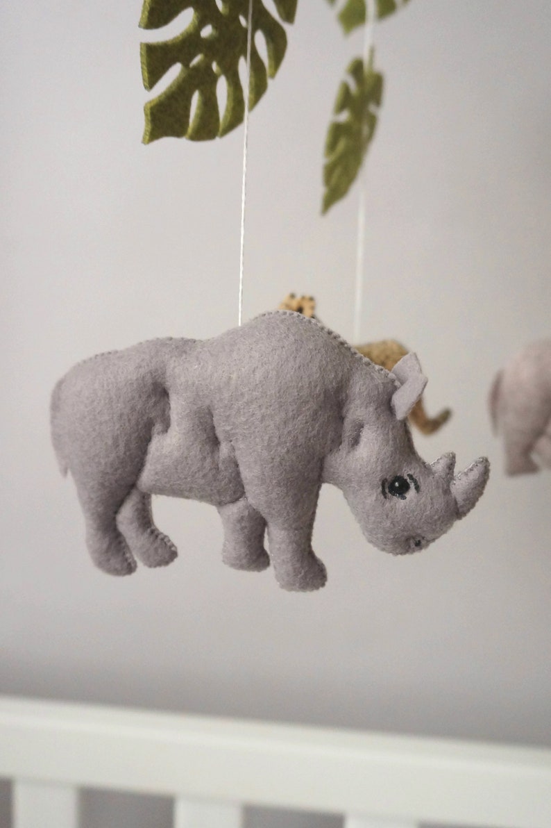 BIG Safari Animals Mobile Jungle Animals Nursery African Etsy