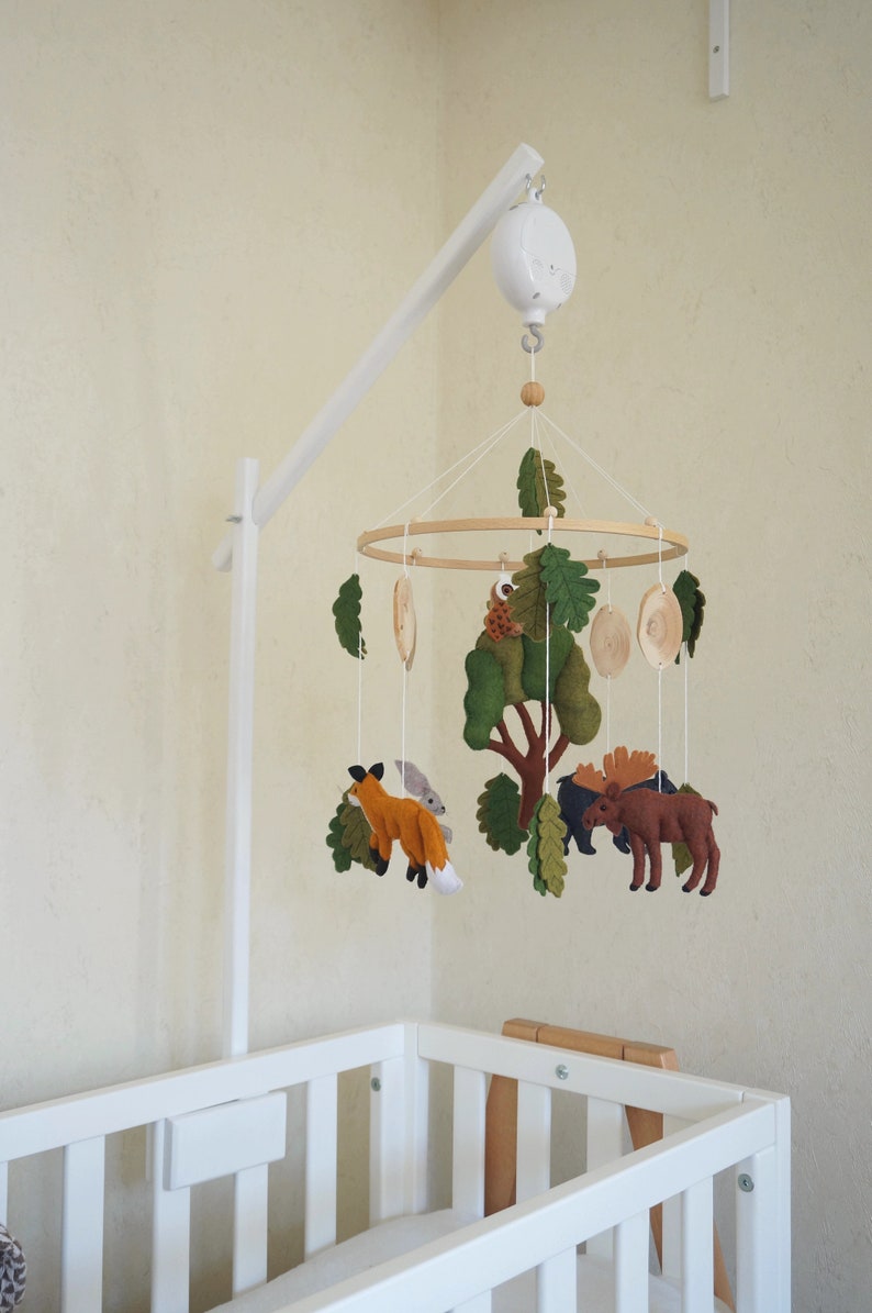 Baby Mobile Attachment Arm Wooden Baby Mobile Holder Baby Etsy