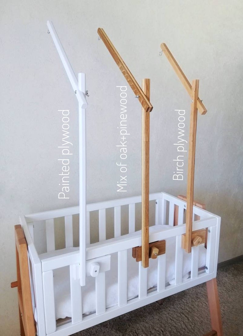 Baby Mobile Attachment Arm Wooden Baby Mobile Holder Baby Etsy