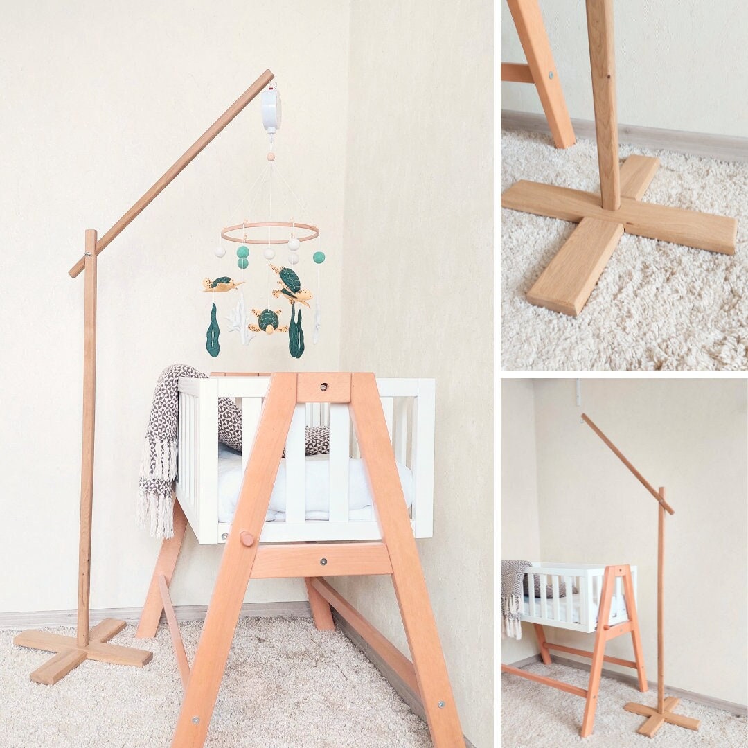 Floor Baby Mobile Hanger Floor Baby Mobile Stand Wooden Baby Etsy