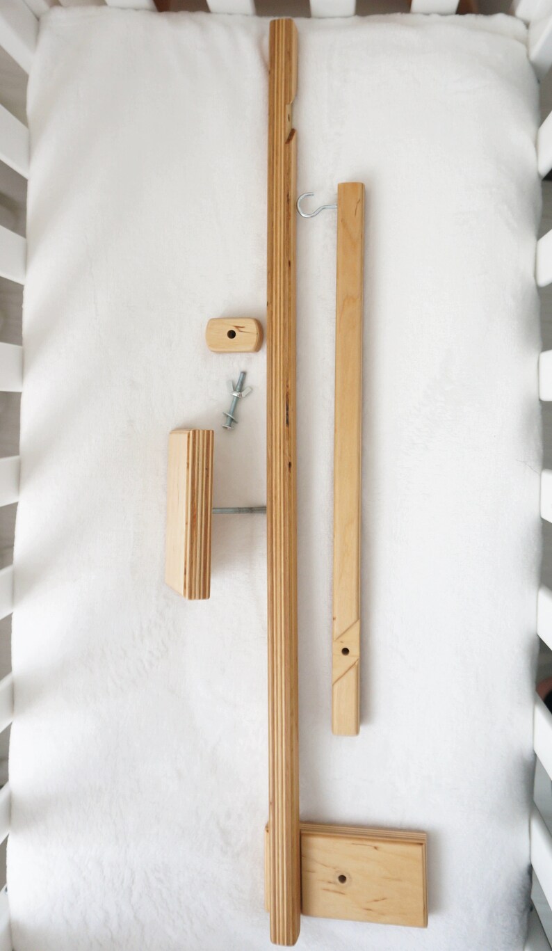 Baby Mobile Attachment Arm Wooden Baby Mobile Holder Baby Etsy