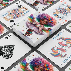 Carte da gioco delle fate, mazzo magico per serate di giochi di carte, carte da poker incantate, mazzo di carte fantasy, design da fiaba, gioco fantasioso