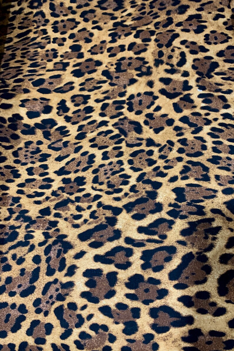 Leopard Skin 32742 Cotton Fabric by the Yard Standard cotton Etsy