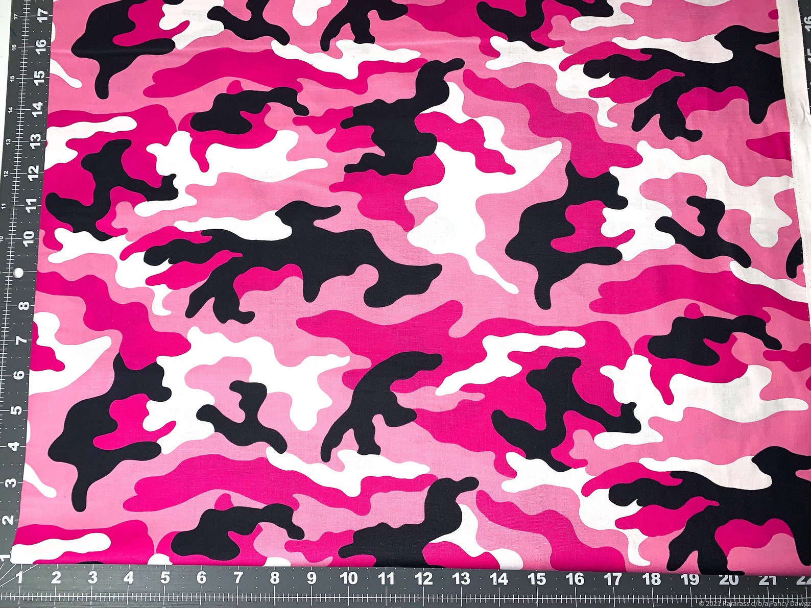 Pink Camouflage Fabric by the Yard Pink Camo Fabric Etsy