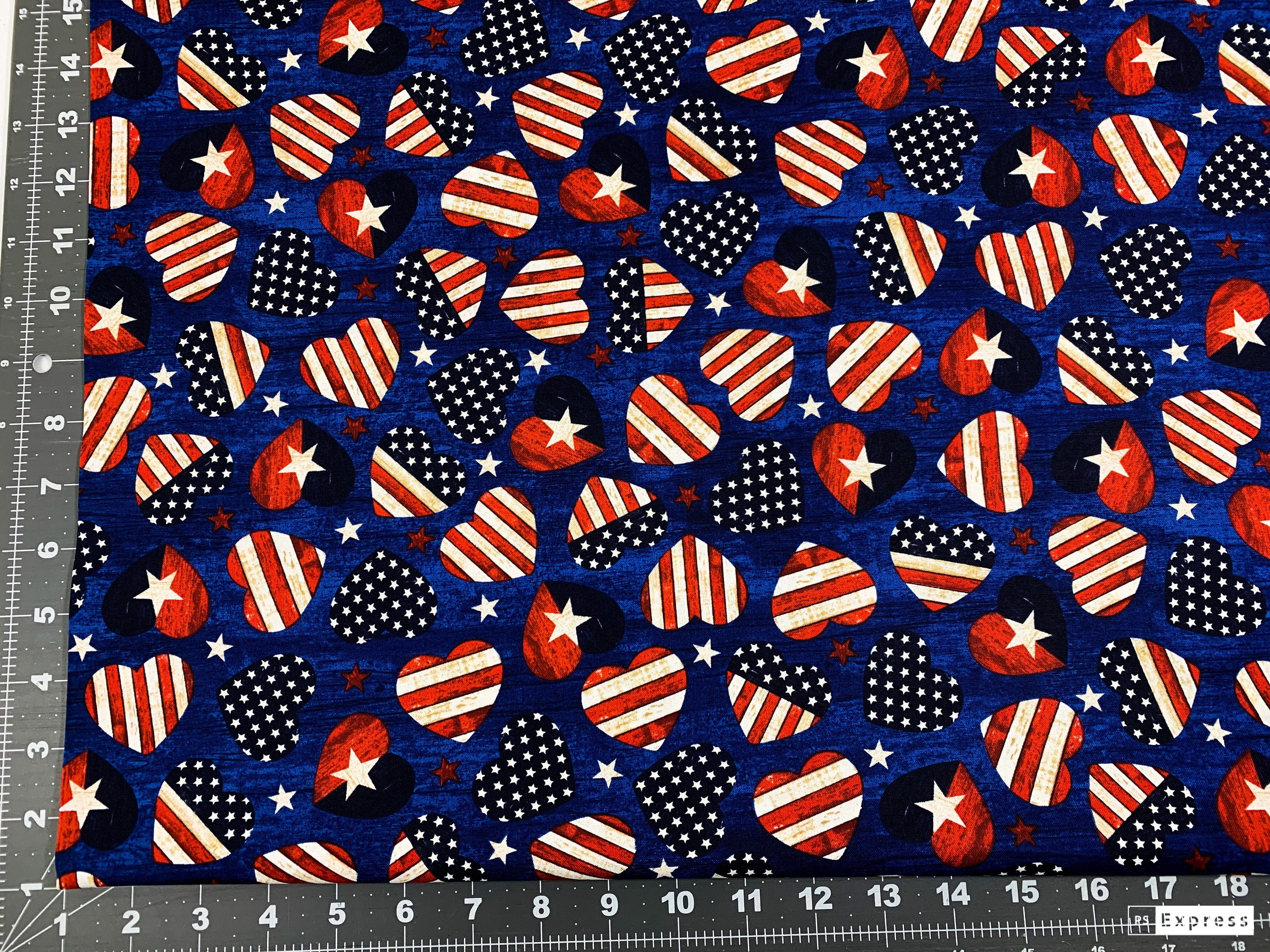 Red White Blue Star Spangle Flag Poly Cotton Fabric 44"W BTY Craft Decor Red White Blue Star Spangle Flag Poly Cotton Fabric 44"W BTY Craft Decor