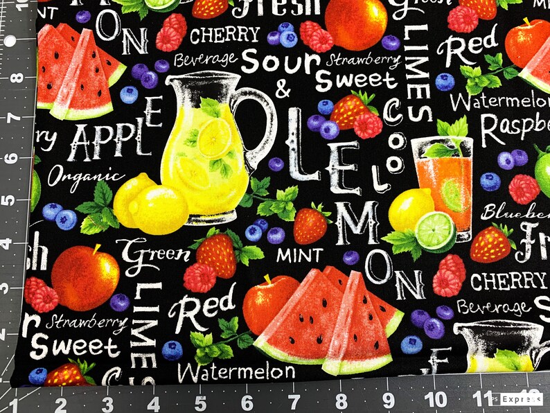 Lemonade Fabric by the Yard Farmer John Lemonade Cotton Fabric Etsy