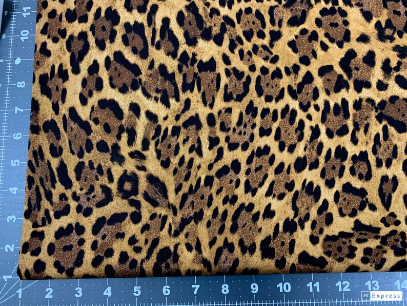 Leopard Skin 32742 Cotton Fabric by the Yard Standard cotton | Etsy