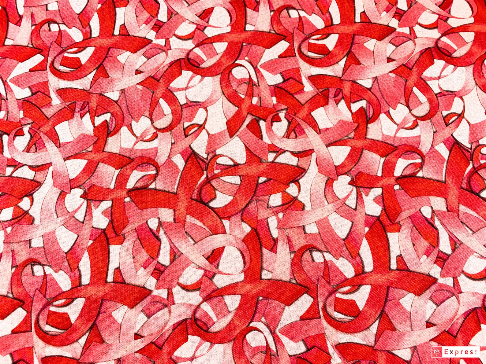 Pink Ribbon Breast Cancer Awareness Cotton Fabric by the Yard Etsy