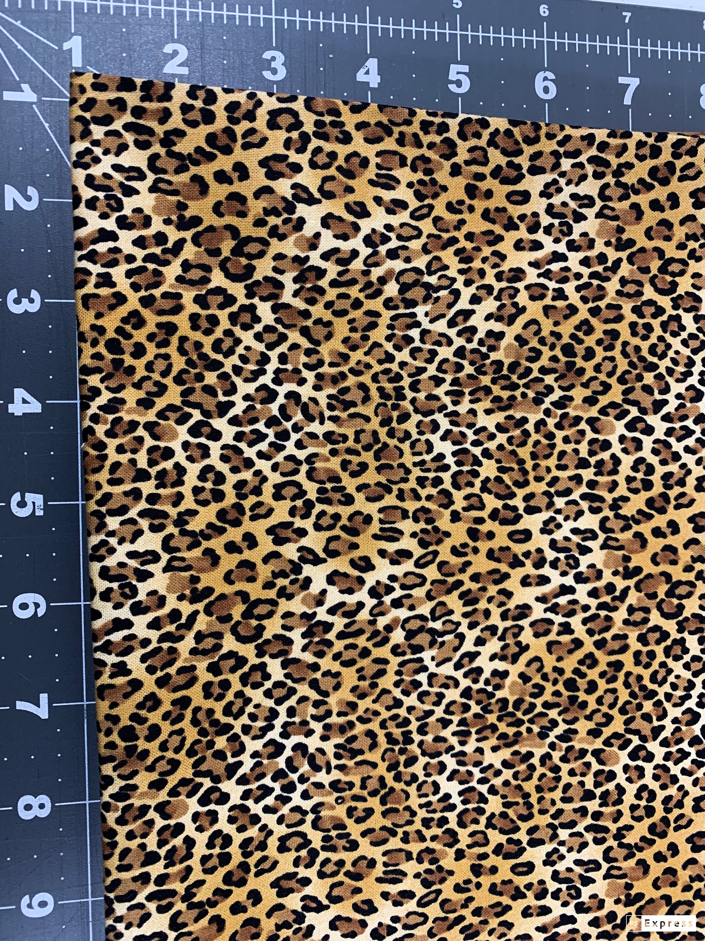 Small Leopard Fabric Wild C2722 Leopard Cotton Fabric by the | Etsy