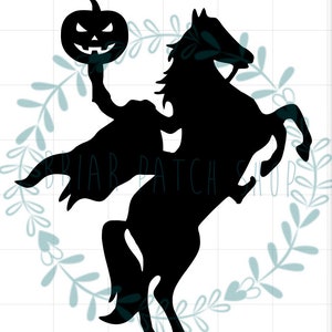 Headless horseman iron on