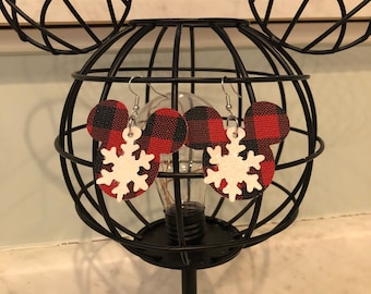 Mickey Christmas earrings