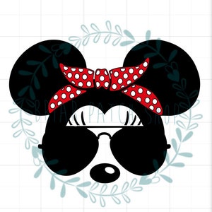 Bandana Minnie mouse iron on