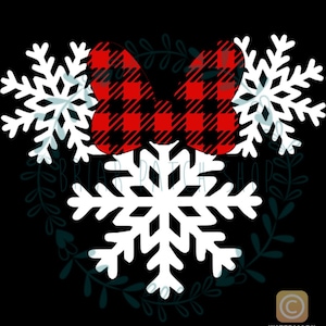 Snowflake mickey or Minnie iron on