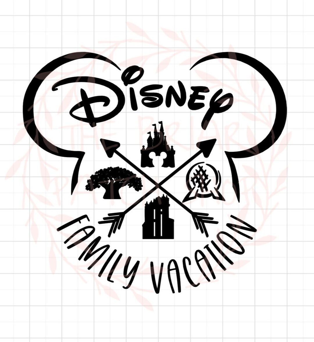 Disney Family Vacation Iron On Etsy