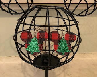 Mickey Christmas earrings