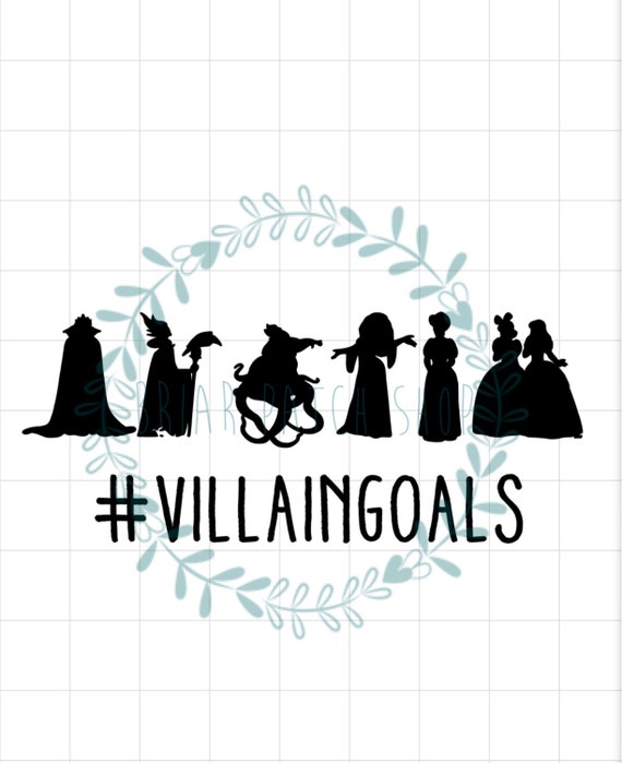 Villain Goals Iron On Etsy