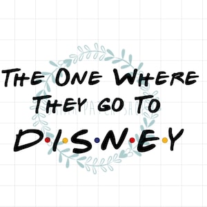 Friends inspired Disney iron on