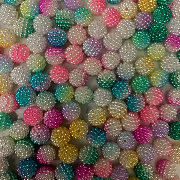 12mm Assorted Acrylic Bubblegum Beads, Spacer Beads, Jewelry Making, Candy Color Beads, Acrylic Bead Supplies, DIY Jewelry Making