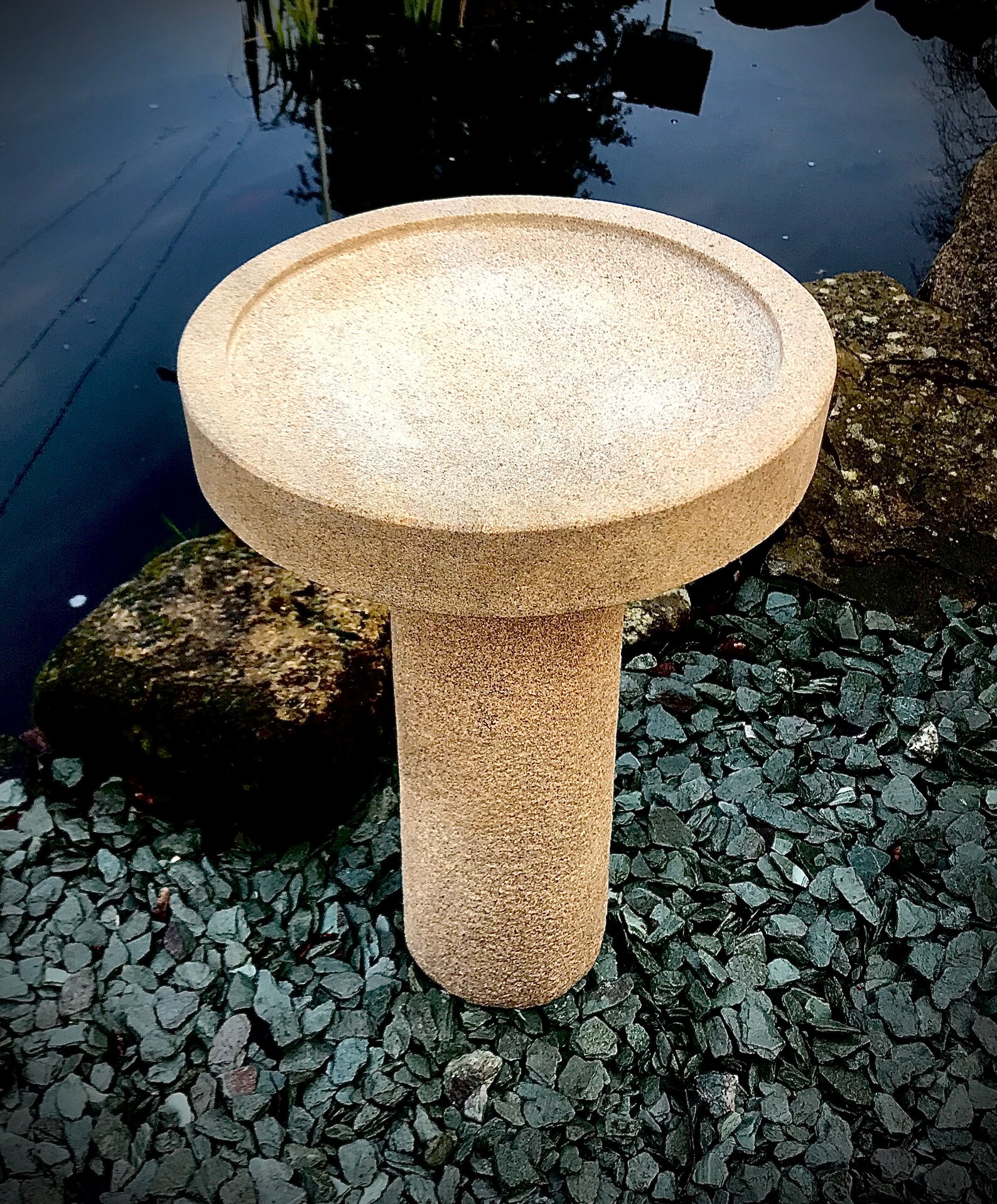 Solid Stone Birdbath Bird Bath Stone Bird Bath Hand Carved Etsy UK