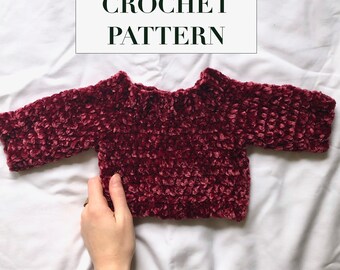 Baby Love Raglan - Crochet Pattern // Crochet Baby Sweater // Crochet Baby Clothes // Baby Crochet Pattern // Baby Sweater Pattern