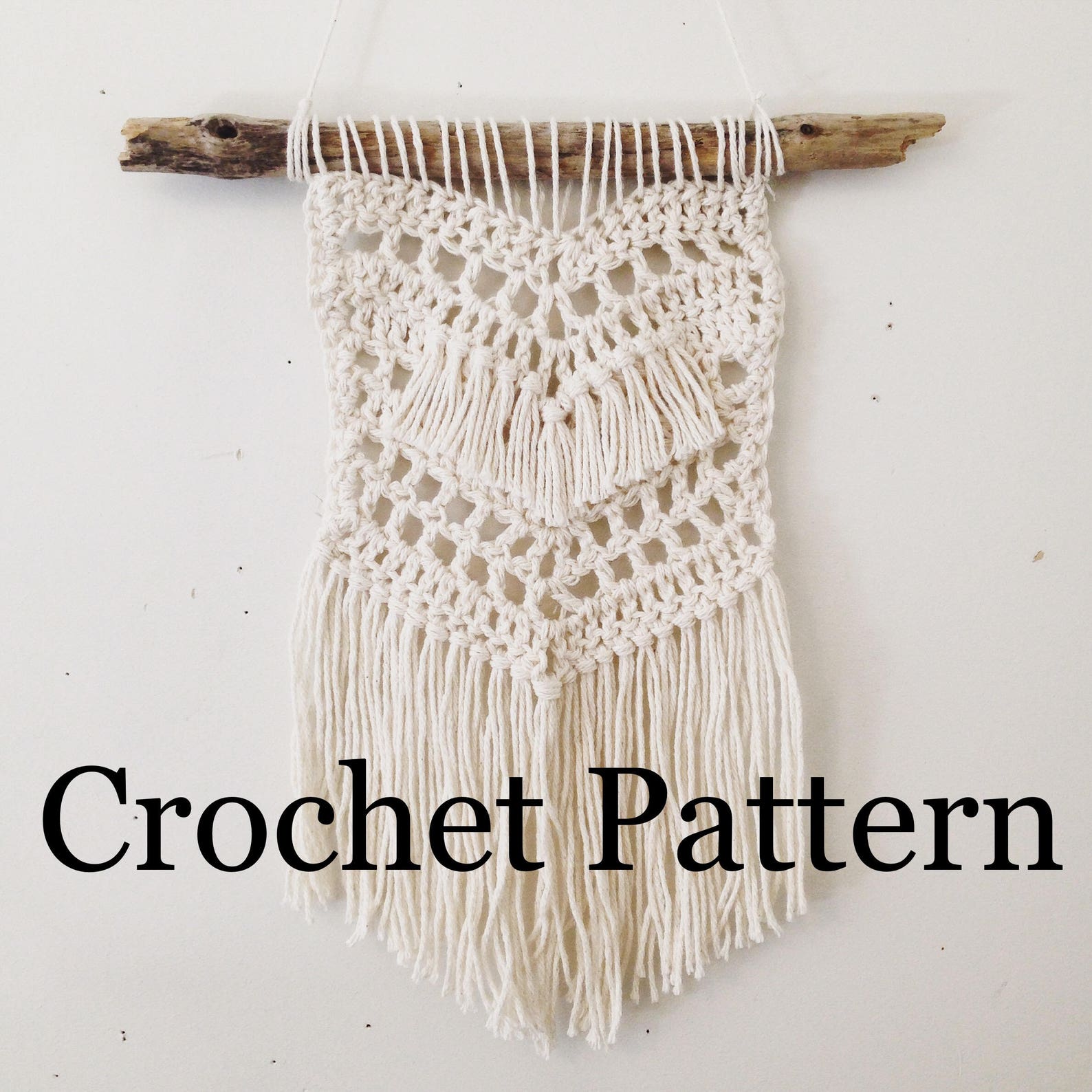 Beach Boho Wall Hanging // Crochet Pattern // Crochet Wall Hanging